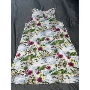 Cynthia Rowley Amalfi Coast Linen Sleeveless Womens Dress Size Small W/ Pockets